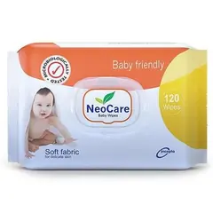 Neocare Soft Fabric Baby Friendly Baby Wipes 120pcs - Rokomari